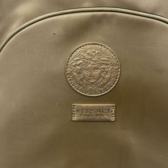 VERSACE Backpack Back Pack Gold Black - Picture 3 of 12